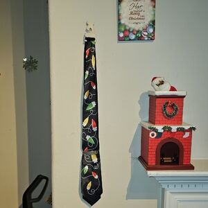 Geoffrey Beene Black Tie with Colorful Light Design